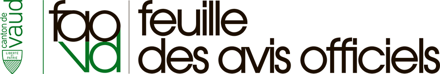 Feuille des Avis Officiels - Vaud